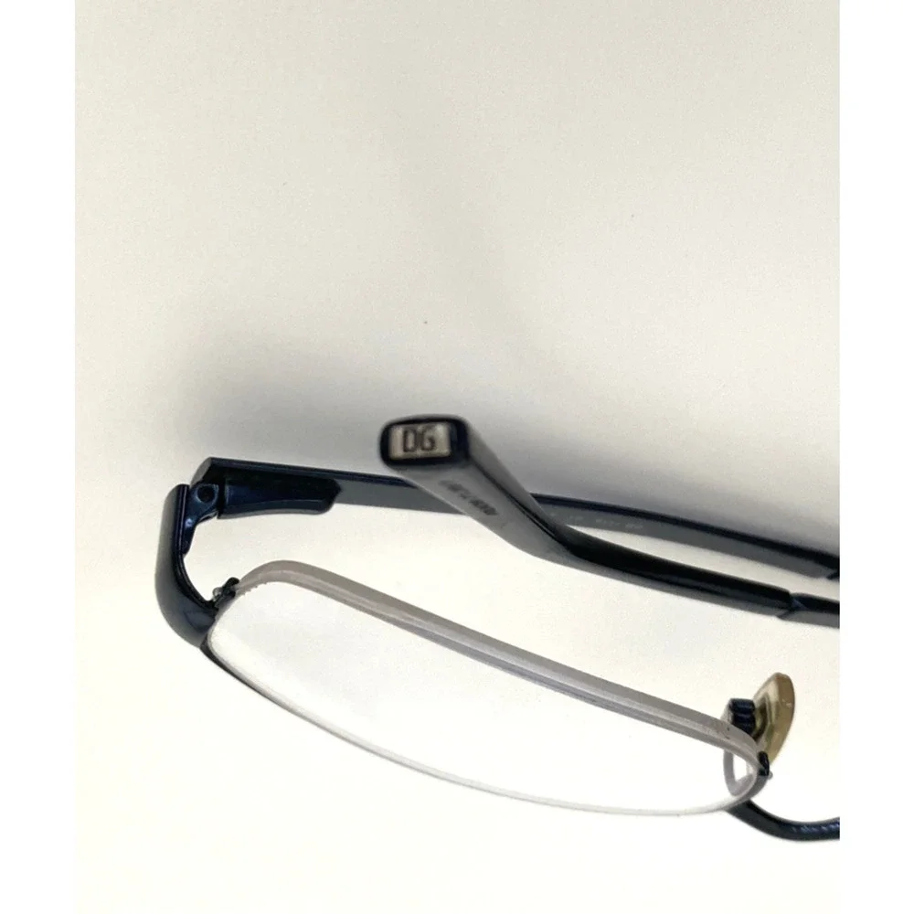 Dolce & Gabbana Eyeglasses Rectangular Half Rim Black DG 1110 01 52 17 135